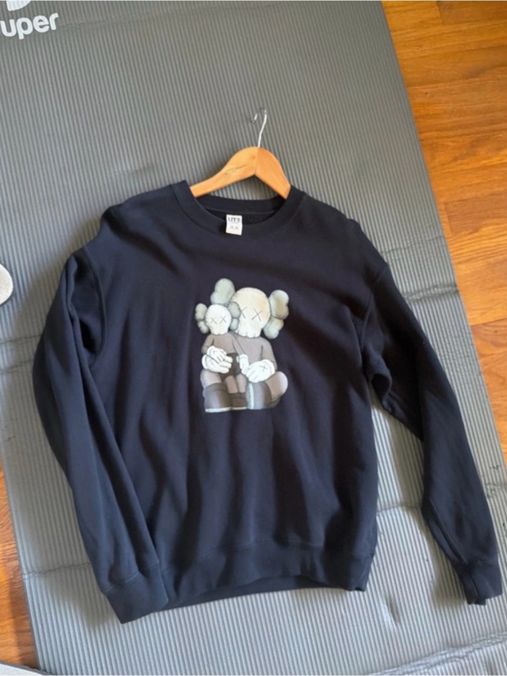 Uniqlo x KAWS Black Graphic Crewneck Tee